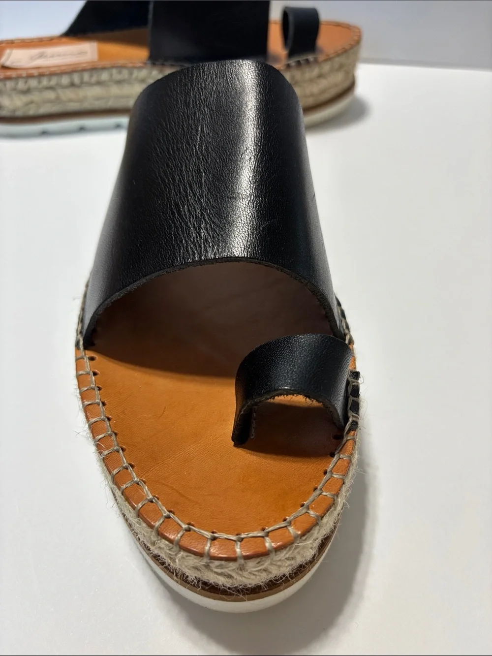 Gaimo Spain Women's Leather Espadrille Platform Sandals Size 39